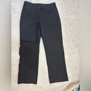 Jennifer & Grace 100% Wool Dress Pants Size 14 Charcoal Gray Straight Leg